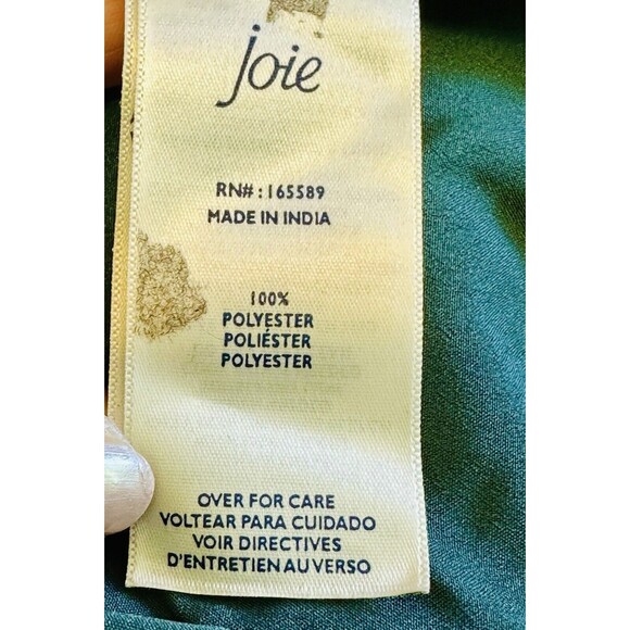 JOIE Size XXL Arctic Animal Spot Sheer Lined Dress Boho Peasant Cottagecore - Picture 12 of 14